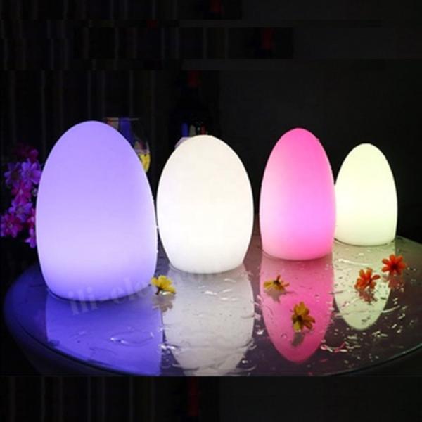 Illuminated Mini Egg Shaped LED Lights 16 Colors Changing With Remote Control