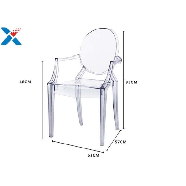 Modern Acrylic Desk Organizer / Acrylic Hanging Chair Clear PC Furniture