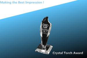 Buy cheap CRYSTAL award/CRYSTAL torch award/TROPHY/GLASS torch TROPHY/AWARD/CRYSTAL trophy product