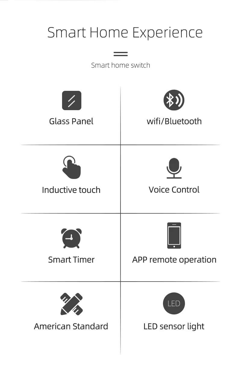 Boiler Wifi Smart Water Heater Touch Screen Switch With Tuya Smart IoT Chip