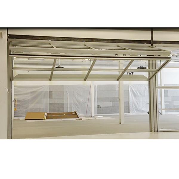 Hydraulic Bifold Toughened Aluminum Glass Wall Horizontal Lifting