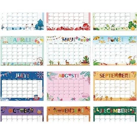 End Month December Custom Wall Calendar 12 Photos for Business Needs