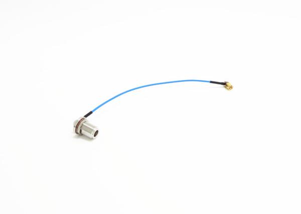Quality SMA Male Right Angle To N Female Bulkhead Right Angle RF Cable Assemblies with 2#Semi-rigid/Semi-flexible Cable for sale