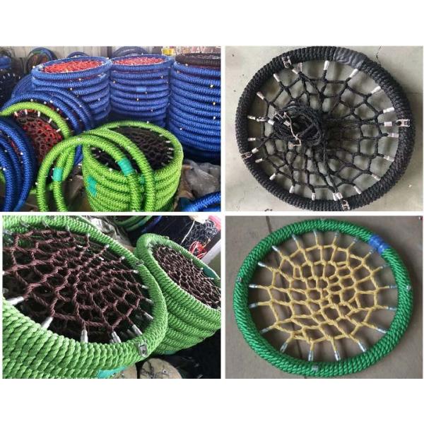 Tree Circular Flying Saucer With Ropes Spider Swing Netted Webbed Seat