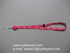 China Retractable badge reel neck ribbon, plastic pull reel lanyards, on sale
