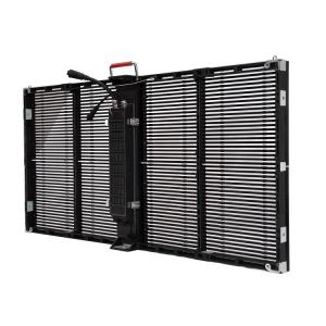 China Transparent LED Display Screen P3.9 Indoor High Transparency Rate Glass Mesh Panel on sale