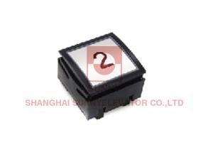 Buy cheap Square Lift Elevator Touch Button SS Flat Marking With Braille product