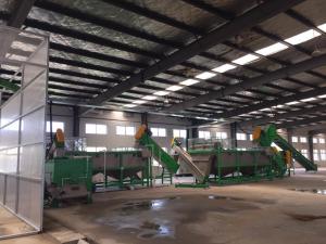 China 1000kg/h PE mulching film crushing washing and recycling machine on sale