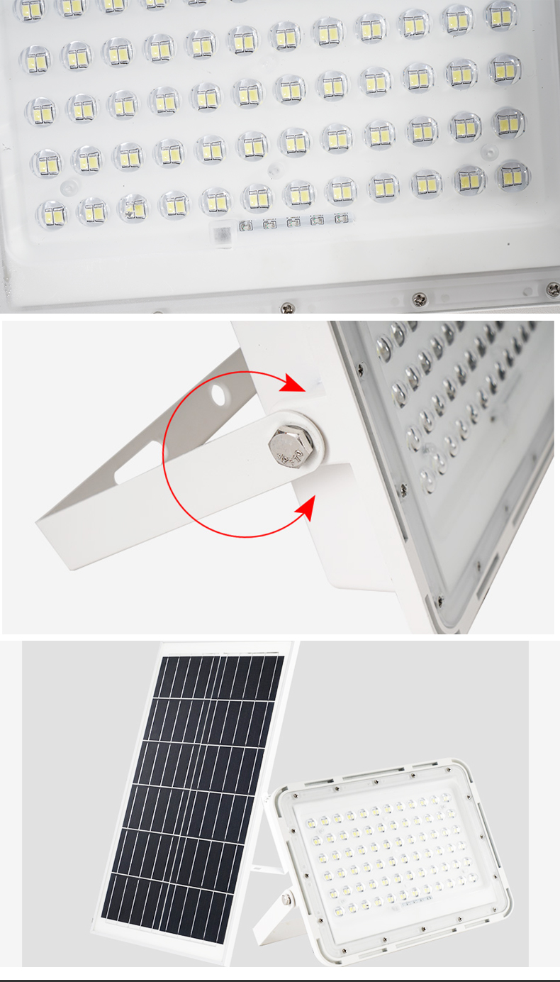 Outdoor solar flood light
