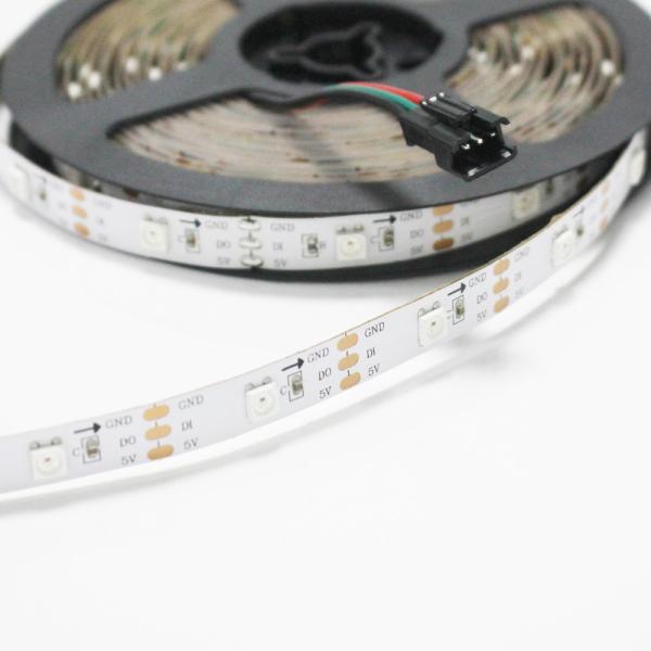 Quality Addressable 5050 RGB LED Strip 5V WS2812 WIFI Controller RGB Strip Light for sale