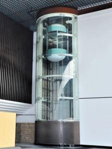 China 3.5m/s Hydraulic Machine Room Less Elevator 1600KG Observation Lift on sale
