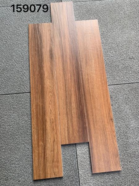 Quality Brown Wood Look Porcelain Tile 150X900 Glossy Rectangular Anti Slip for sale