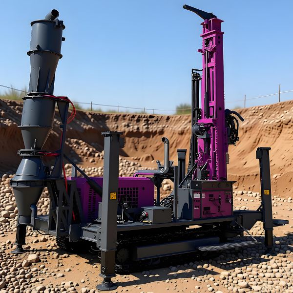 Reverse Circulation Drilling Rig with 132KW Diesel Power for 500m Drilling Depth and Hydraulic Controlling