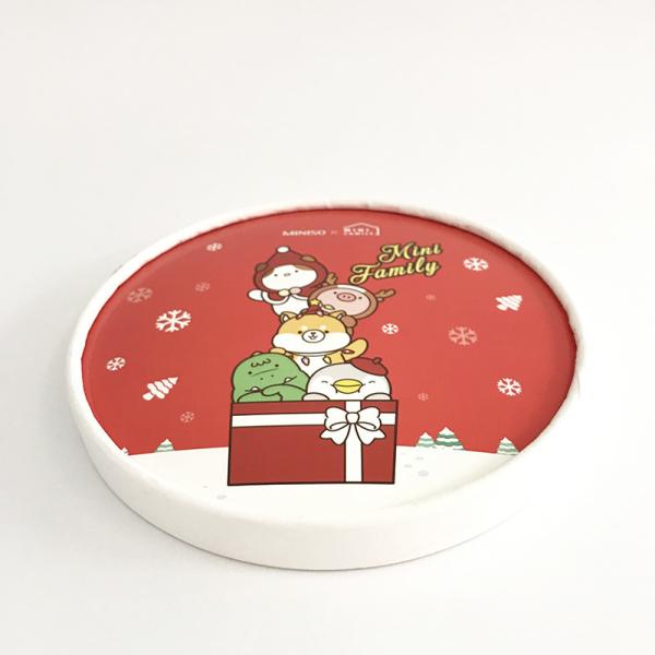 Recycled Ice Cream Paper Bucket With Lid 64oz Single Wall Custom Printed