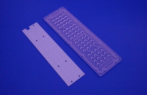 Quality High Efficiency 3030 Led Lens With PCB Mounting , 64pcs 65x150 Degree for sale