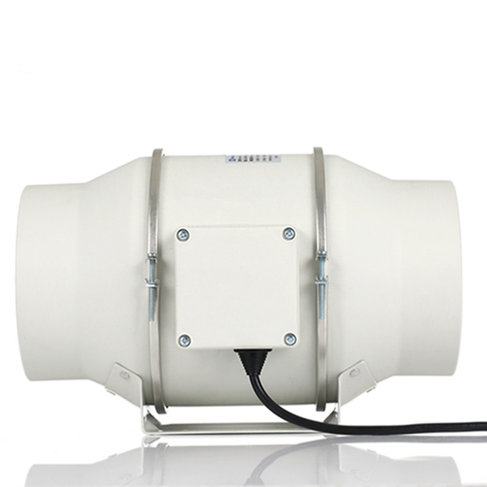 Customizable Speed Control 200mm Plastic Inline Fan for Humidity Control and Silence