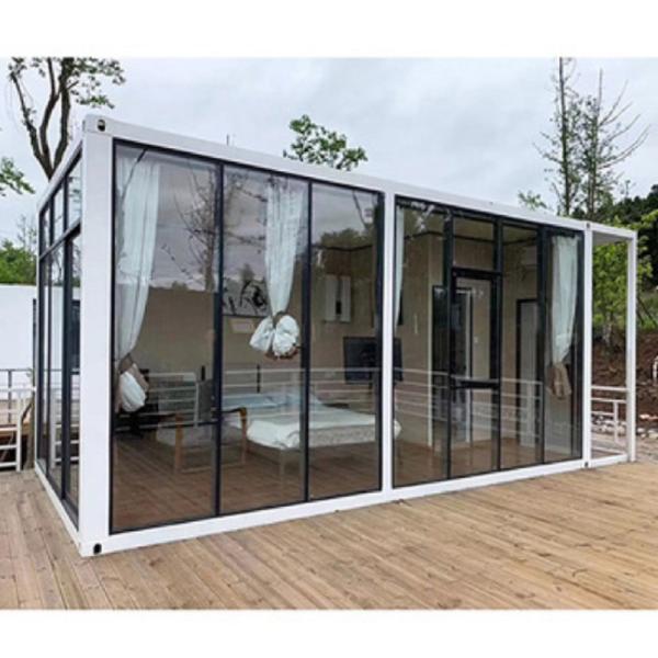 Quality 20ft Foldable Container House With Light Accessories Durable Steel Sandwich Panel for sale