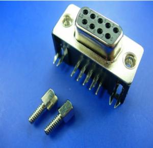 China D-SUB 9pin Male Female Connector Strigh Pin With Long Screw Fixed on sale