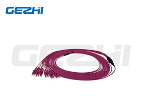 Buy cheap MPO 8 Core OM4 Multimode Patch Cable Series MPO LC Patch Cord Pigtail product
