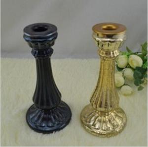 Buy cheap glass tall pillar candle holders long stem glass candle holder candlesticks product