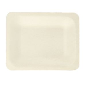 China Biodegradable Rectangular Disposable Wooden Plates tableware 200×125×20mm on sale