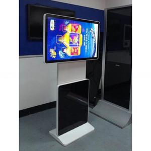 32 inch floor stand rotating LED monitor digital wifi AD totem signage player display