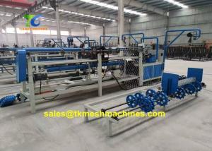 100mm Servo Motor Chain Link Machine Double Wires Diamond Wire Mesh