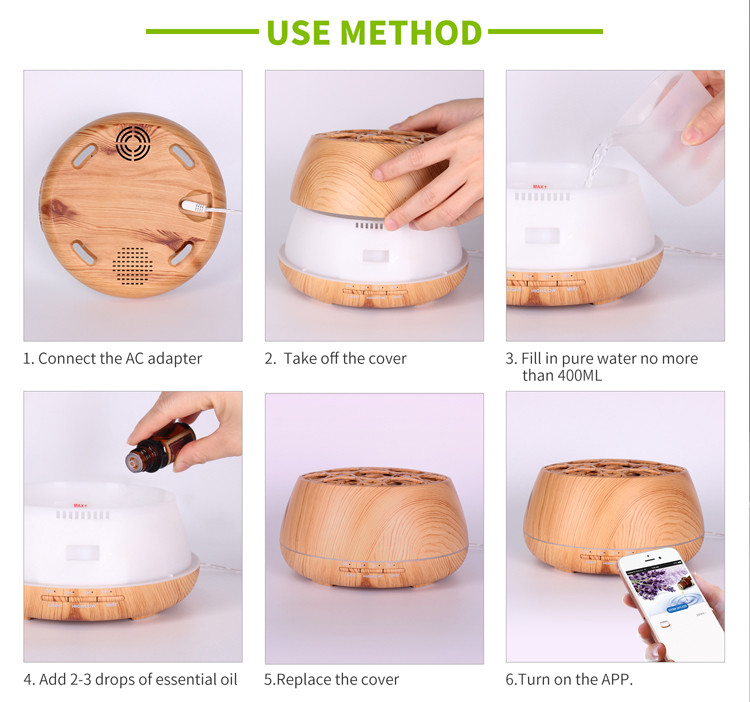 24V Bluetooth Aroma Diffuser With Anion Emitting Function
