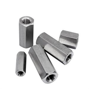 China DIN6334 M12 Carbon Steel Long Hex Square Round Coupling Nut Acme Nuts on sale
