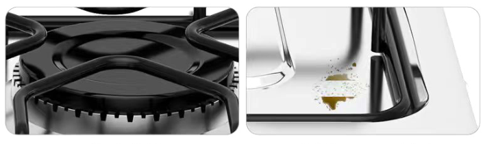 Kitchen Stainless Steel Gas Stove Portable Four Burner Gas Cooker Camping Appliances