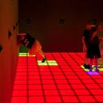 Jumping LED Dance Floor Tile Jumping Grid Interactive Game For Amusement Park