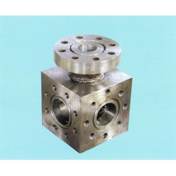 Triplex Mud Pump Parts Five Way Connection Forging Casting