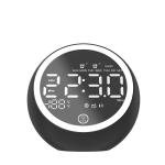Small Bluetooth Portable Clock Radio With Dual Alarm Function