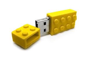 China High Memory Capacities Smart Usb Stick , Building Block Shaped  Flash Memory Stick on sale