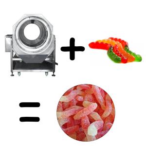 China SUS Industrial Jelly Gummy Candy Surface Polishing Machine on sale