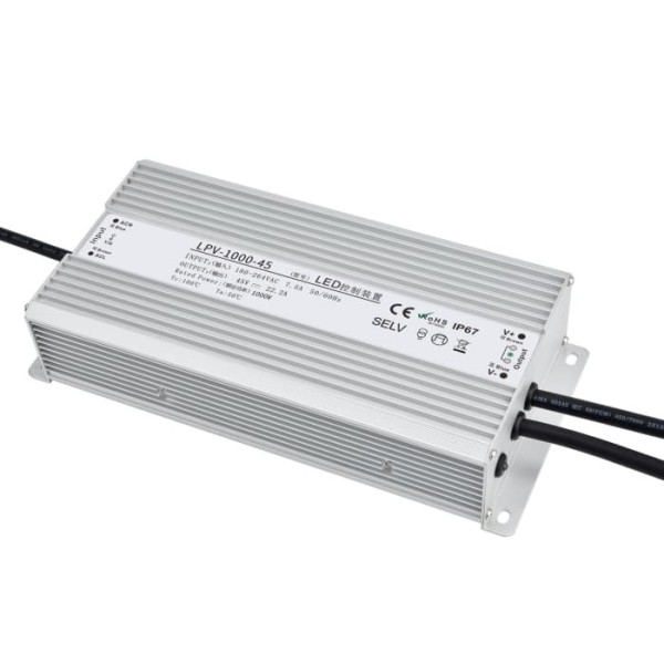 Wide Voltage IP67 Waterproof Switching Power Supply Constant Voltage Compact Size 1000W 24V36V48V LED Driver