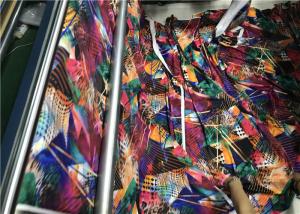 China Digital Printing Weft Knitting Recycled Polyester Fabric For Stripe Energy Bra on sale