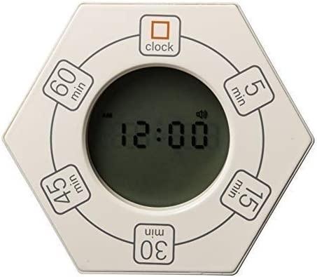 A stylish and innovative digital timer desktop Hexagonal rotating productivity
