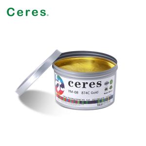 Gold Offset Printing Ink Long Lasting Environmentally Friendly Metal Ink For 3 Pieces Can