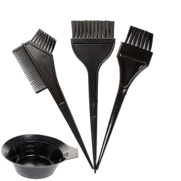 Quality Disposable Hair Coloring Accessories Bowl / Comb / Brushes set Durable Lightweight for sale