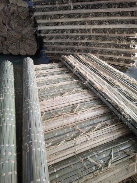 Quality Functional Bamboo Chair Mat Natural Dyed Color Compact Framework  for sale