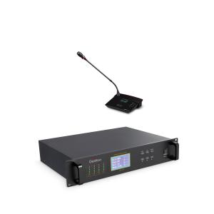 Buy cheap 70dB SNR Infrared Conference System 128 Units Digital Discussion System product