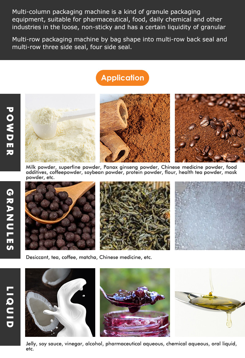 Multi Lane Coffee Powder Packing Machine Sachet Ketchup Stick Liquid Packing Machine