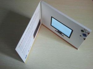 China TV / Movie Character LCD Video Brochure Card Single Video Auto Looping on sale