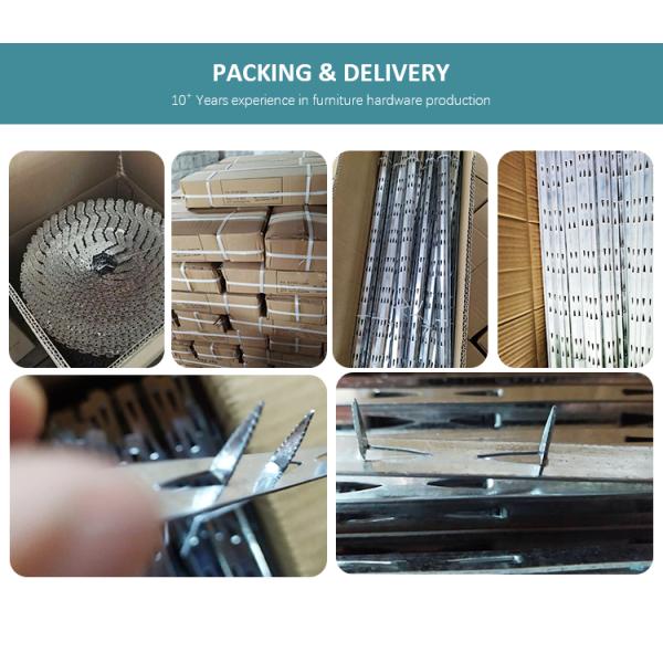 best factory price durable sofa iron metal tack strip with PVC cover