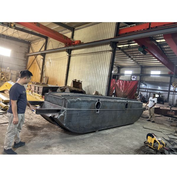 Custom Amphibious Excavator Undercarriage Swamp Pontoons Floating Crawler System Manufacturer Supplier