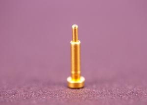 Rounded Waterproof Pogo Pins Easy Assembly Low Height Halogen Free