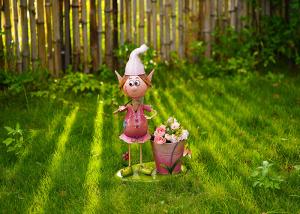 China Indoor And Outdoor Metal Elf Garden Decoration Simple Garden Pot Decoration on sale