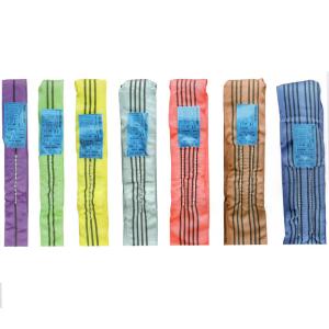 Strength 7000 Lbs Polyester Webbing Slings 2 Meter Length for Lifting/Towing/Cargo Control