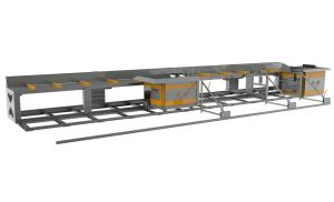 11m Horizontal Automatic Rebar Bending Machine Double Head